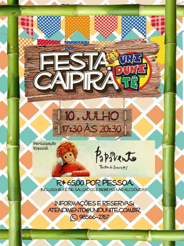 Festas Julinas para Crianças no Rio de Janeiro 09 e 10 de julho