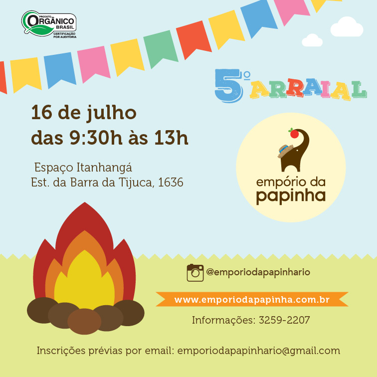 Festas Julinas para Crianças no Rio de Janeiro 16 e 17 de julho