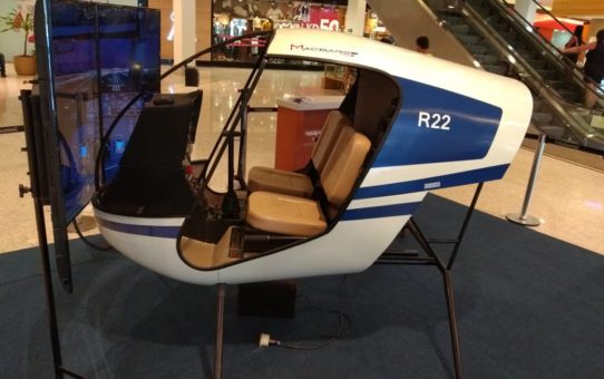 Simulador de voo de Helicóptero R22 Pro TopShopping